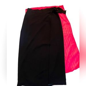 Sports Collection Wrap Lined Maxi Skirt
